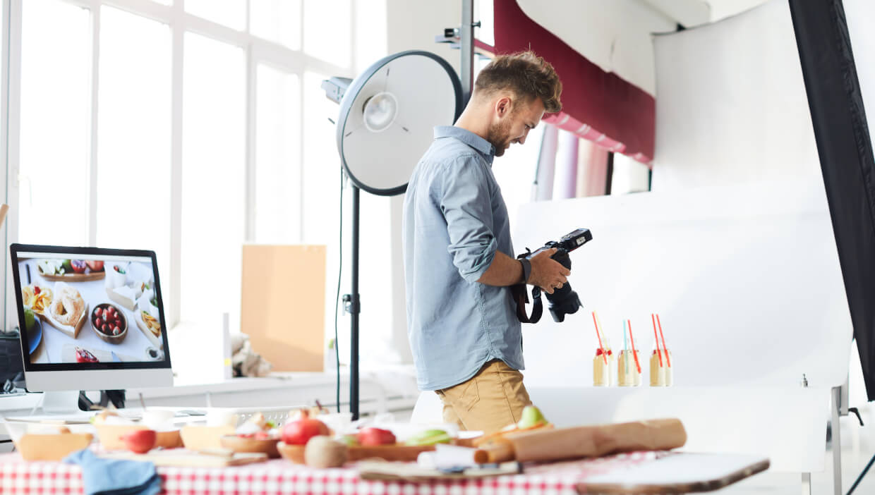 Trabalhar com fotografia publicitária