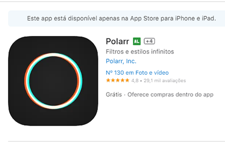 Logotipo Polarr aplicativo para editar fotos