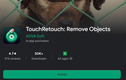 Logotipo TouchRetouch: remove Objects