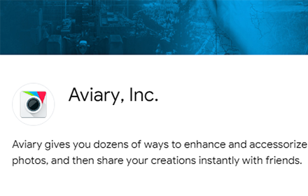 Logotipo Aviary aplicativo para editar fotos