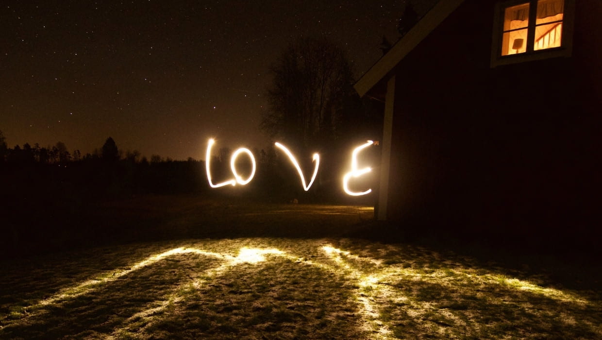 Fotografia com efeito Light painting